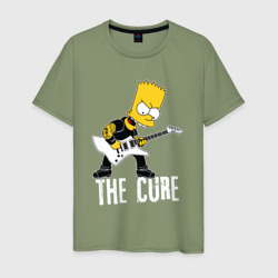 Мужская футболка хлопок The Cure Барт Симпсон рокер