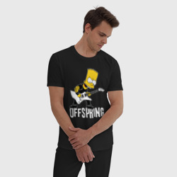 Мужская пижама хлопок Offspring Барт Симпсон рокер - фото 2