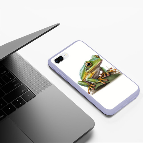 Чехол для iPhone 7Plus/8 Plus матовый с принтом Милая лягуха, фото #5