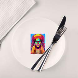 Тарелка Индеец в стиле поп-арт