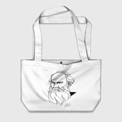 Пляжная сумка 3D Писатель Лев Толстой