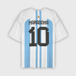 Марадона форма сборной Аргентины – Футболка oversize 3D унисекс с принтом купить