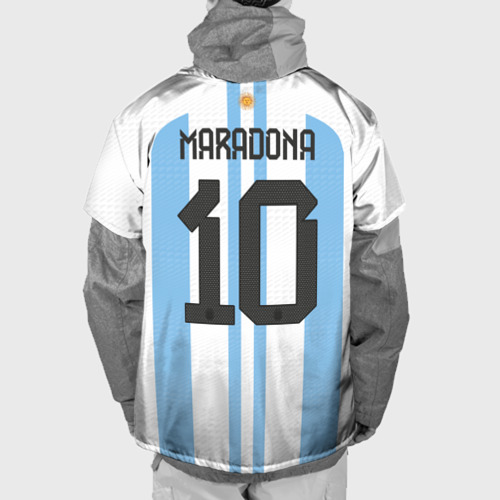 Накидка на куртку 3D Марадона форма сборной Аргентины, цвет 3D печать - фото 2