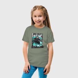Детская футболка хлопок Кирито на фоне манги - фото 2