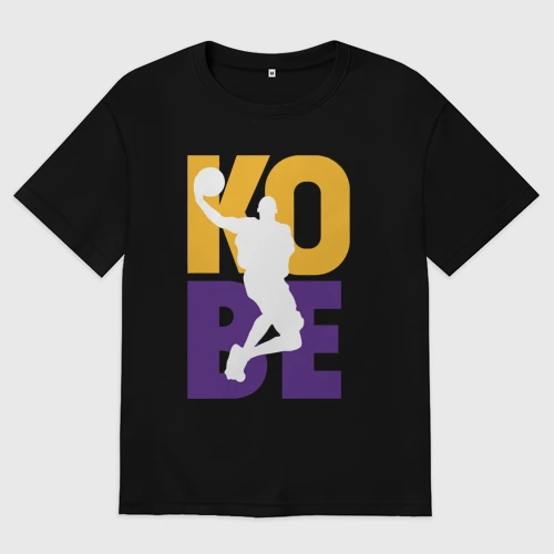Мужская футболка хлопок Oversize Kobe fly