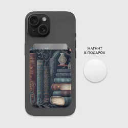 Картхолдер Magsafe магнитный Книги, зима и магия - фото 2