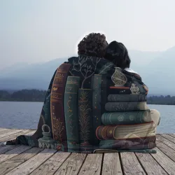 Плед 3D Книги, зима и магия - фото 2