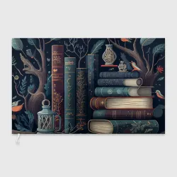 Флаг 3D Книги, зима и магия