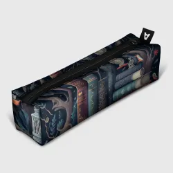 Пенал школьный 3D Книги, зима и магия