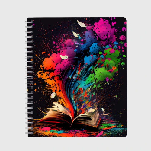 Тетрадь Книга и всплеск красок
