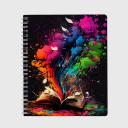 Тетрадь Книга и всплеск красок