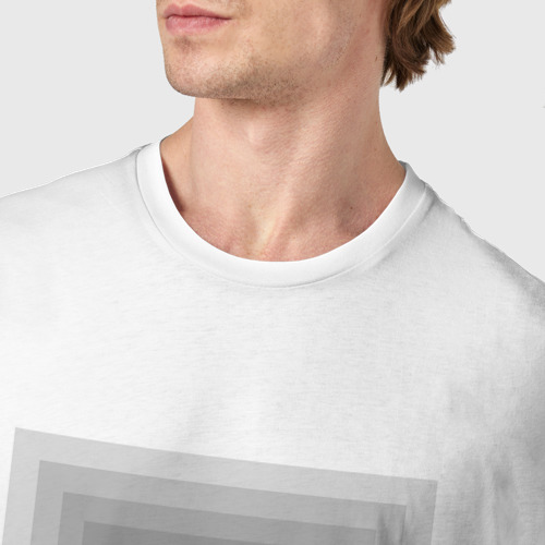 Мужская футболка хлопок Бездна с надписью soul, цвет белый - фото 6