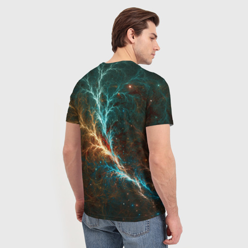 Мужская футболка 3D с принтом Мультивселенные, вид сзади #2