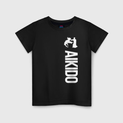 Айкидо – Детская футболка хлопок с принтом купить со скидкой в -20%