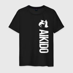 Айкидо – Мужская футболка хлопок с принтом купить со скидкой в -20%