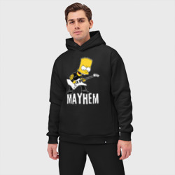 Мужской костюм oversize хлопок Mayhem Барт Симпсон рокер - фото 2