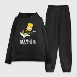 Женский костюм хлопок Oversize Mayhem Барт Симпсон рокер