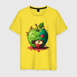Яблоко каннибал монстр – Мужская футболка хлопок с принтом купить со скидкой в -20%