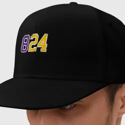 Кепка снепбек с прямым козырьком Kobe Bryant numbers