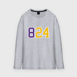 Женский лонгслив oversize хлопок Kobe Bryant numbers