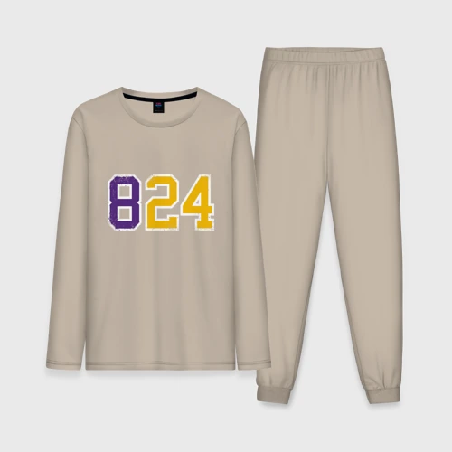 Мужская пижама с лонгсливом хлопок Kobe Bryant numbers