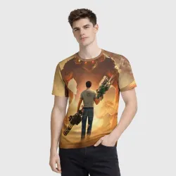 Мужская футболка 3D Serious Sam - фото 2