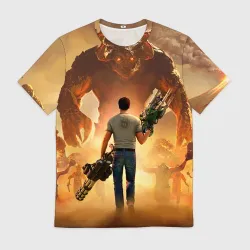 Мужская футболка 3D Serious Sam