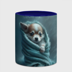 Кружка с полной запечаткой Милый щенок в одеяле - фото 2