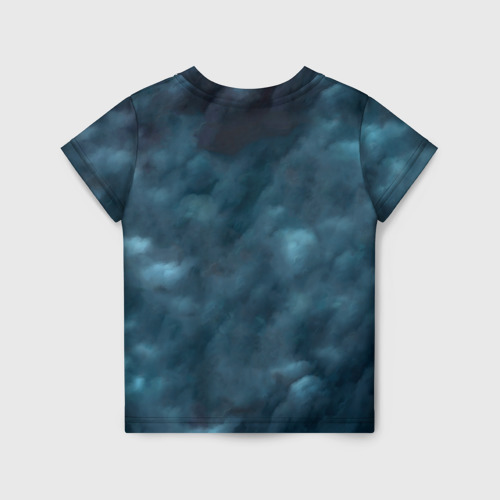 Детская футболка 3D Котик в одеяльце в облаках, цвет 3D печать - фото 2