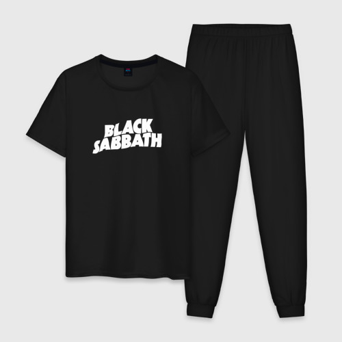 Мужская пижама хлопок с принтом Black Sabbath Paranoid, вид спереди #2
