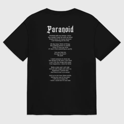 Мужская футболка хлопок Oversize Black Sabbath Paranoid