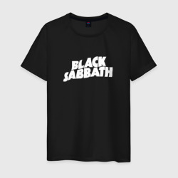 Футболка с принтом Black Sabbath Paranoid для мужчины, вид спереди №1. Цвет основы: черный