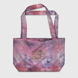 Пляжная сумка 3D Мандала гармонии, фиолетовая, космос
