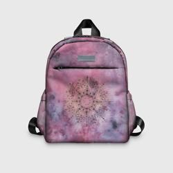 Детский рюкзак 3D Мандала гармонии, фиолетовая, космос