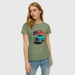 Женская футболка хлопок Пикап Chevrolet Apache 3100 - фото 2