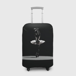 Чехол для чемодана 3D Силуэт балерины