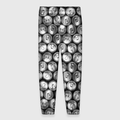 Мужские брюки 3D Жестяные банки - вид сверху - паттерн, цвет 3D печать - фото 2