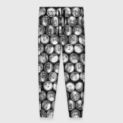 Женские брюки 3D Жестяные банки - вид сверху - паттерн