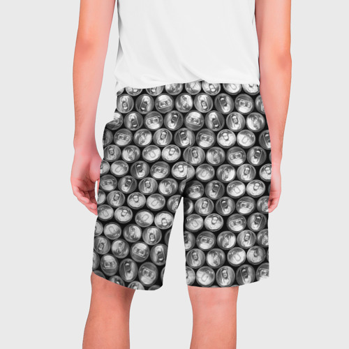 Мужские шорты 3D Жестяные банки - вид сверху - паттерн, цвет 3D печать - фото 2