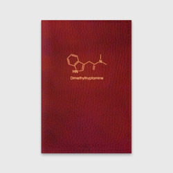 Обложка для паспорта матовая кожа Диметилтриптамин формула