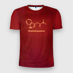 Мужская футболка 3D Slim Диметилтриптамин формула