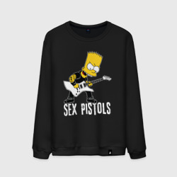 Мужской свитшот хлопок Sex Pistols Барт Симпсон рокер
