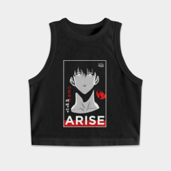 Женская укороченная майка-топ хлопок Arise - solo leveling