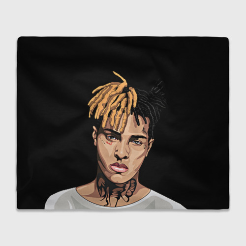 Плед 3D XXXTentacion art, цвет 3D (велсофт)