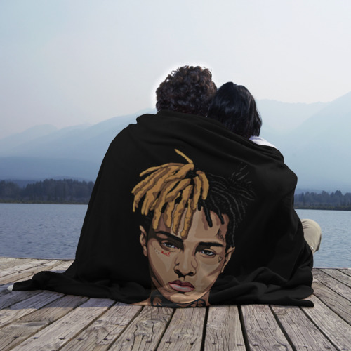 Плед 3D XXXTentacion art, цвет 3D (велсофт) - фото 3