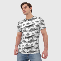 Мужская футболка 3D Паттерн на каждый день о рыбалке - фото 2
