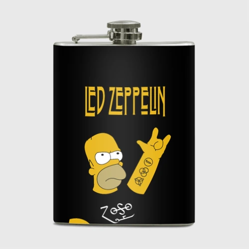 Фляга Led Zeppelin Гомер Симпсон рокер