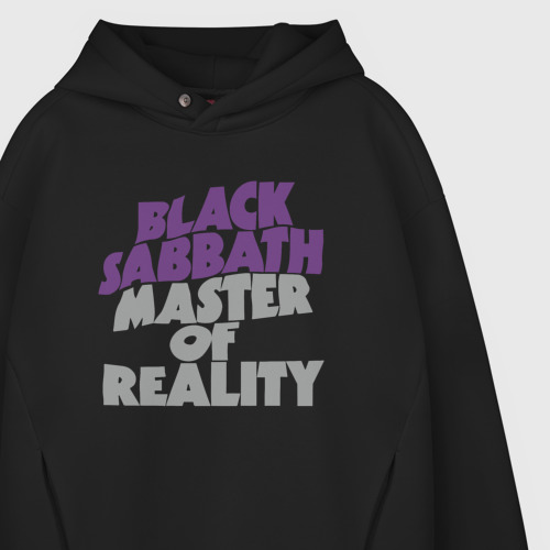 Мужское худи Oversize хлопок Black Sabbath Master of Reality, цвет черный - фото 4