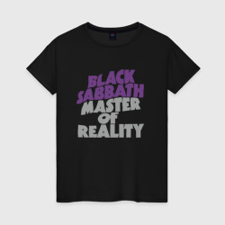 Женская футболка хлопок Black Sabbath Master of Reality