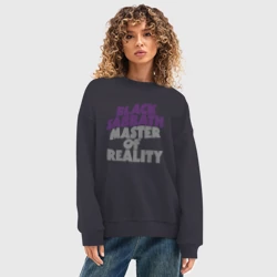 Женский свитшот oversize без начеса хлопок Black Sabbath Master of Reality - фото 2